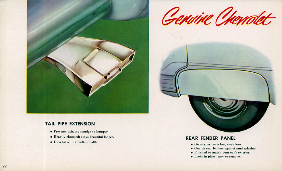 1952 Chevrolet Accessories Booklet Page 3
